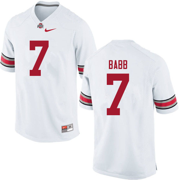 Ohio State Buckeyes #7 Kamryn Babb College Football Jerseys Sale-White
